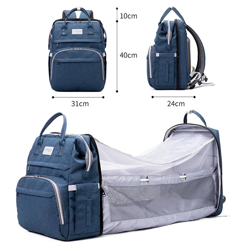 Portable Crib Backpack for Moms - Grey - Infants planet