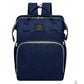 Portable Crib Backpack for Moms - Navy Blue - Infants planet