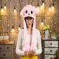 Rabbit Ear Airbag Hat: Fun Plush Toy Cap for Kids and Adults - Infants planet