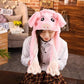 Rabbit Ear Airbag Hat: Fun Plush Toy Cap for Kids and Adults - Infants planet