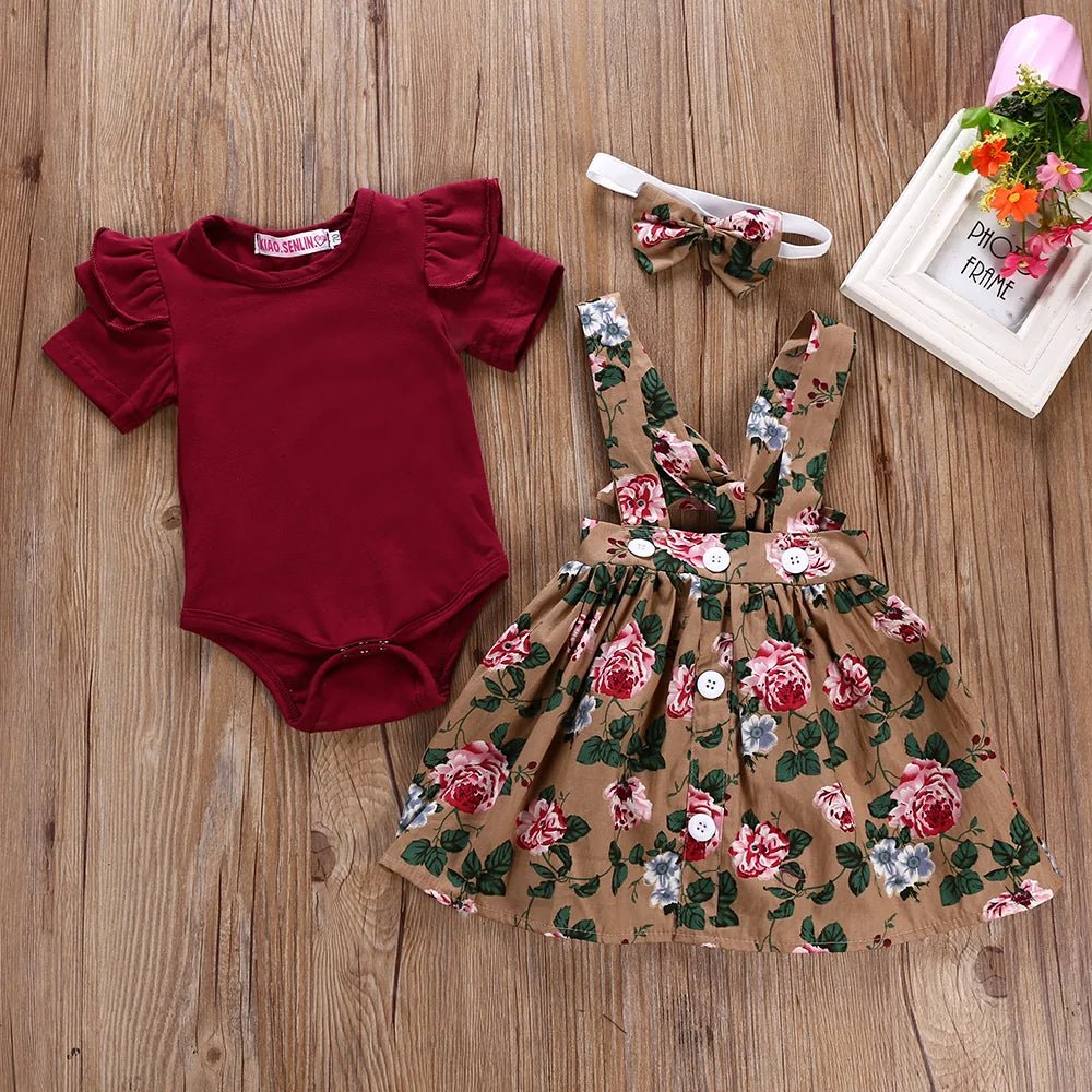 Romper Strap Dress Set - Infants planet