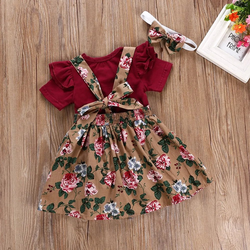 Romper Strap Dress Set - Infants planet