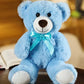 Seven Color Teddy Bear Doll Ribbon Bear Doll Foreign Trade Bow Doll Wedding Shower Doll - Gray - Infants planet