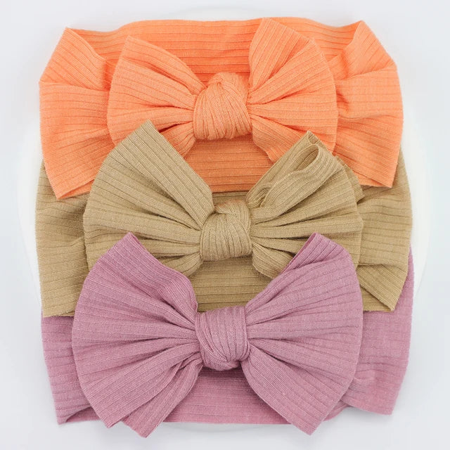 3Pcs/Lot Knit Baby Headband Bow Set - Infants planet