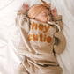 Solid Color Letter Top & Trousers Set - Caramel - Infants planet