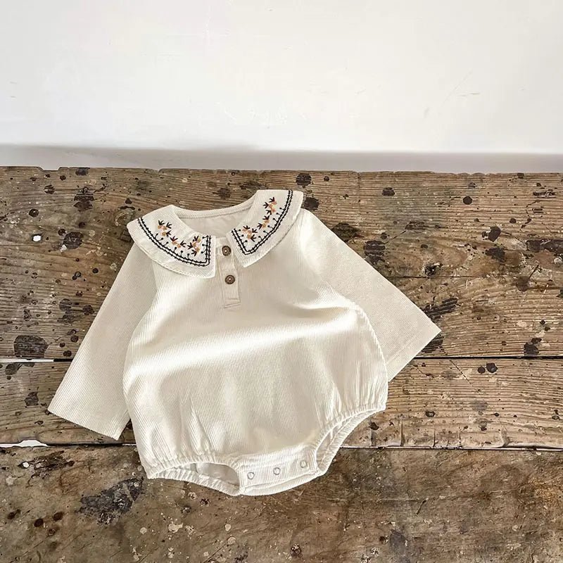 Spring Embroidered Baby Bodysuit - Infants planet