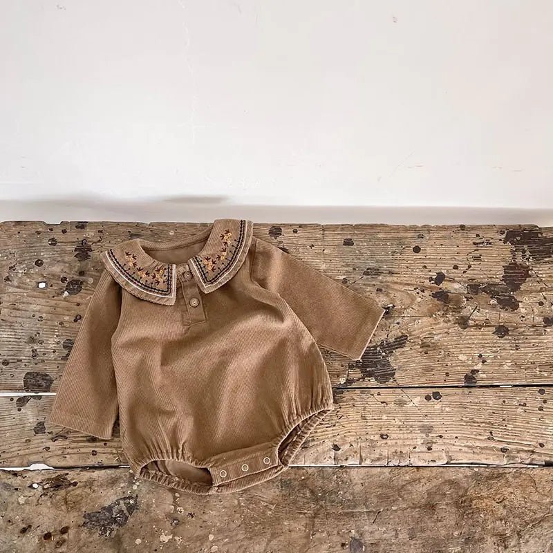 Spring Embroidered Baby Bodysuit - Infants planet