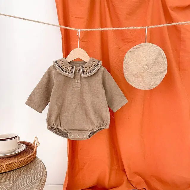 Spring Embroidered Baby Bodysuit - Infants planet