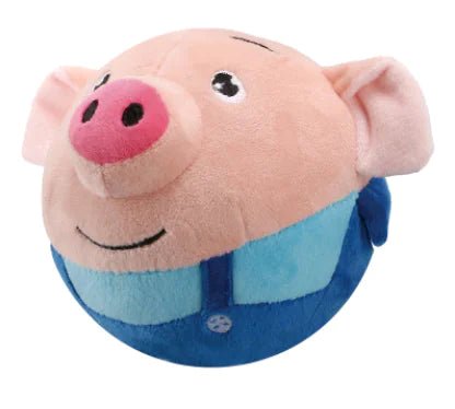 Superman Jumping Ball Plush Jumping Pig Toy - Seaweed pig blue - Infants planet