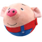 Superman Jumping Ball Plush Jumping Pig Toy - Seaweed pig red - Infants planet