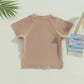 Toddler Kids Baby Girls Boys Summer Casual Tops - Infants planet