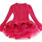 Kids Winter Knitted Chiffon