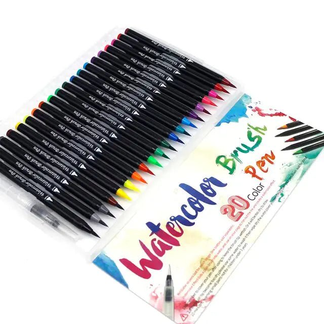 Watercolor Markers Set for Kids - MB - 20 Color - Infants planet