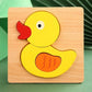 Wooden Puzzle Baby Cartoon Animal - Infants planet